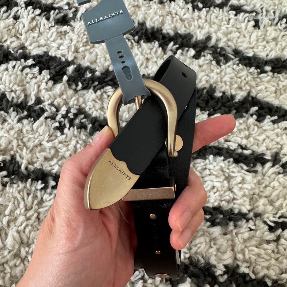 ALL SAINTS STUDDED BELT - SIZE M